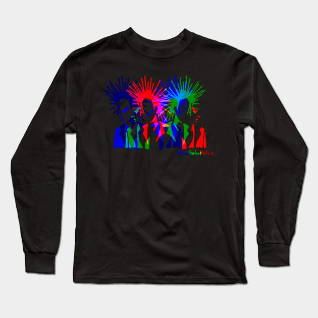 Punk Street Disco by Blackout Design Long Sleeve T-Shirt by Blackout Design